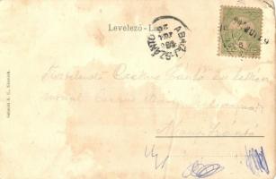 1905 Késmárk, Kezmarok; Thököly vár. Kiadja Schmidt R. C. / castle (fa)