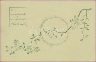 cca 1910 Meinl Gyula tea-behozatala, díszes reklám ismertető prospektus