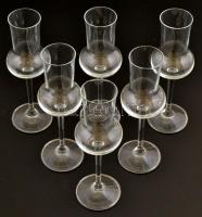 6 db pálinkás pohár dobozában