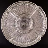 Talpas kínáló üveg betétekkel d: 30 cm