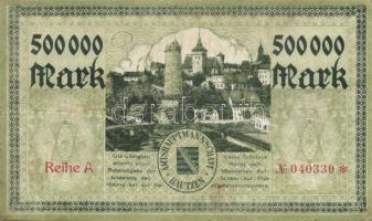 Német Birodalom/Weimari Köztársaság/Bautzen 1923. 500.000M nagyalakú szükségpénz T:II/III