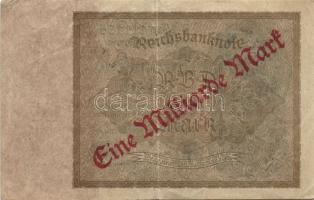 Német Birodalom/Weimari Köztársaság 1922. 1000M/1 Milliard Mark fny-sal 3 klf variánsban, 1. Alapvíz...