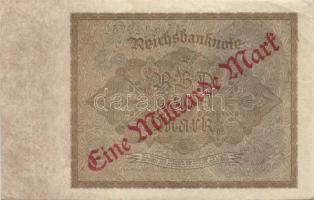 Német Birodalom/Weimari Köztársaság 1922. 1000M/1 Milliard Mark fny-sal 3 klf variánsban, 1. Alapvíz...