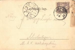 1901 Nagyrőce, Gross-Rauschenbach, Velká Revúca; látkép. Kiadja Bücher Béla / general view (b)