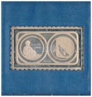 1981. Bartók Béla / A kékszakállú herceg vára jelzett Ag bélyegérem eredeti ÁPV tokban (~4,6g/0.835/37x23mm) T:1 (eredetileg PP) kis patina