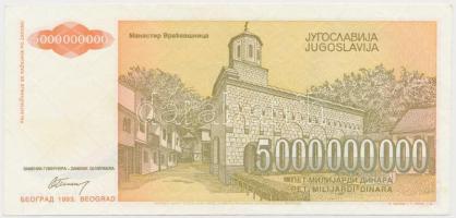 Jugoszlávia 1993. 5.000.000.000D T:III szép papír
Yugoslavia 1993. 5.000.000.000 Dinara C:F nice pa...