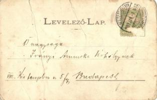 1903 Besztercebánya, Banská Bystrica; Törvényszéki palota. Kiadja Ivánszky Elek / court palace, stre...