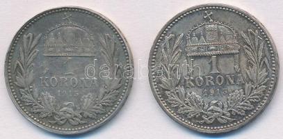 1915KB 1K Ag "Ferenc József" (2x) T:1-,2 patina
Adamo K5.1