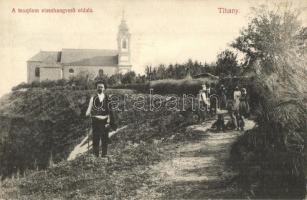 1909 Tihany, a tihanyi templom visszhangverő oldala. Kiadja Mérei Ignác