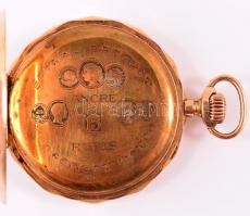 Chronometre Corgemont 14K arany zsebóra. Szép számlappal, működő szerkezettel d:4,7 cm, bruttó: 71 g