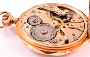 Chronometre Corgemont 14K arany zsebóra. Szép számlappal, működő szerkezettel d:4,7 cm, bruttó: 71 g