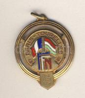 Franciaország 1934. "Paris-Tourelles-FFN" zománcozott Be emlékérem T:2