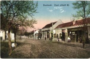 1915 Dombóvár, Szent László tér, Spitzer Imre, Pataki üzlete