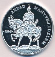 1996. Árpád Nagyfejedelem / Országos Erdészeti Egyesület 1866-1996 ezüstözött fém emlékérem (43mm) T:PP