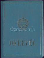 cca 1980 Kitöltetlen újságírói oklevél