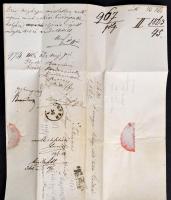 1863 Melczer István 81810-1896) királyi személynök kézzel írt levele Moson megye törvényszékének hiv...