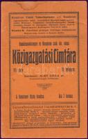 1912 Komárom vármegye és Komárom sz. kir. város Közigazgatási címtára VI. évfolyam, szerk. Alapi Gyula dr.