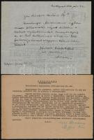 1953-1957 Rémhírterjesztés és klerikális reakcióra való hajlam miatt letartóztatott volt MÁV-főtisztviselő különféle iratai