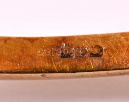 Arany(Au) 14K lornyon, jelzett, üveggel, h: 13 cm, bruttó: 22,9 g