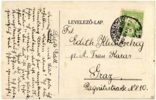 1916 Szombathely, Vasvitéz szobra. Kiadja vasvármegyei Vöröskereszt Egyesület választmánya rokkant a...