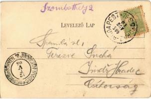 1905 Szombathely, Városrész, zsinagóga. Steiner testvérek kiadása