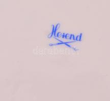 Herendi csipkebogyó mintás kaspó, kézzel festett, jelzett, hibátlan, m:13 cm, d:19 cm