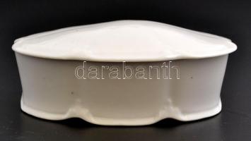 Drasche porcelán bonbonier, jelzett, hibátlan, 13×10×4 cm