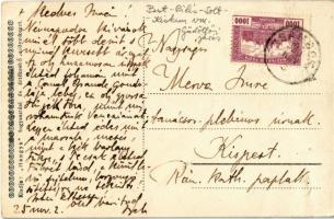 Zsámbok, Római katolikus iskola és templom. Hangya kiadása (kis lyuk / pinhole)