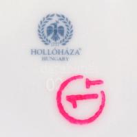 Hollóházi szedres váza, jelzett, matricás, hibátlan, m: 24,5 cm