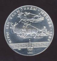 Szovjetunió 1980. 10R Ag "Olimpia-rénszarvas verseny" T:1-