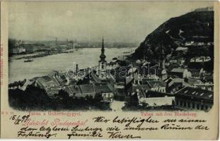 1899 Budapest I. Tabán és Gellért-hegy. D. Halberstadt kiadása (EK)