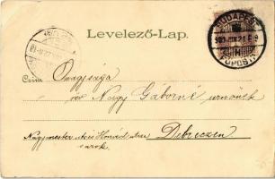 Budapest V. Igazságügyi palota, belső. Kunstanstalt Kosmos S. IX. litho (EK)