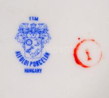 Alföldi porcelán bonbonier Hódmezővásárhely címerével, matricás, jelzett, kis kopásnyomokkal, d: 9 c...