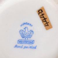 Aquincumi ibolyás váza, kézzel festett, jelzett, hibátlan, m: 11,5 cm