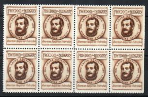 Amerikai Magyar Szövetség Kossuth levélzáró nyolcastömb