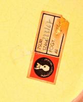 Iparművészeti vállalatos mázas kerámia hamutartó, hibátlan, jelzett, 16×16×3 cm