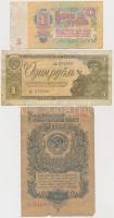 5db-os vegyes orosz és szovjet bankjegy tétel T:III,III- 5pcs of various Russian and Soviet banknotes C:F,VG