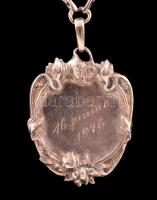 1916 ezüst (Ag.) monogramos nyaklánc, jelzett, nettó:15,6 g