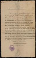 Hajós okmányok: 1918 Révgőzős vezetői igazolvány, 1919 Délnémet Dunagőzhajózási Társaság igazolvány, Bajor hajózási igazolás