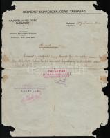 Hajós okmányok: 1918 Révgőzős vezetői igazolvány, 1919 Délnémet Dunagőzhajózási Társaság igazolvány,...