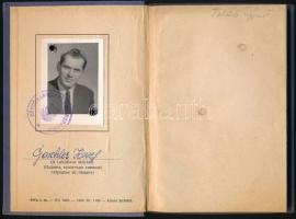 19+57 Hajós szolgálati könyv kevés bejegyzéssel