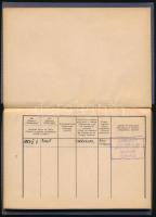 19+57 Hajós szolgálati könyv kevés bejegyzéssel