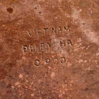 Ezüst (Ag.) vietnami hamuzótálka, jelzett, 10×7 cm, nettó:29 g