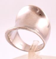 Ezüst (Ag.) gyűrű, jelzett, méret:54, nettó:9,7 g
