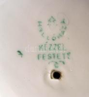 Hollóházi porcelán hal, kézzel festett, jelzett, hibátlan, m: 15 cm