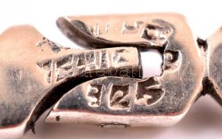 Ezüst (Ag.) mexikói karkötő, jelzett, h:19 cm, nettó:24,6 g