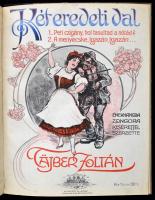 cca 1900-1920 Kottagyűjtemény, számos izgalmas nótával, díszesen illusztrált címlapokkal, közte lito...