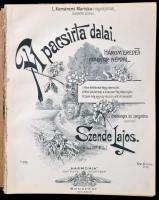 cca 1900-1920 Kottagyűjtemény, számos izgalmas nótával, díszesen illusztrált címlapokkal, közte lito...