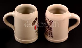 2 kerámia sörös korsó