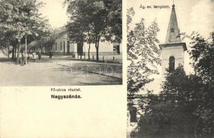 1932 Nagyszénás, Fő utca, Evangélikus templom